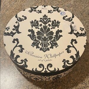 Rosanna Parisian Wallpaper Black and White Plate Set
